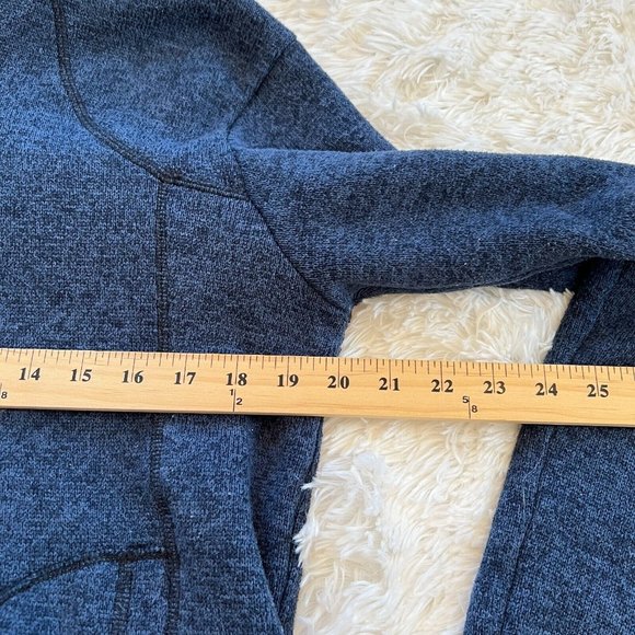 North Worn Mens Jacket Medium Blue Full Zip Hoodie Pockets Norwegian 157738 - Picture 8 of 9